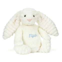 Bashful Luxe Bunny Nimbus with Personalised Cream Jumper<Jellycat Online