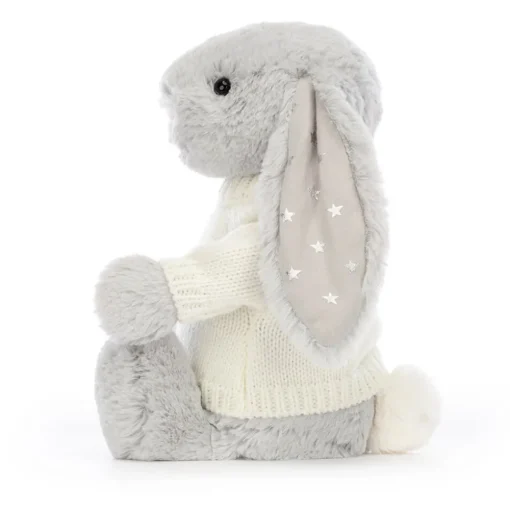 Bashful Shimmer Bunny with Personalised Cream Jumper<Jellycat Clearance