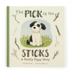 The Pick of the Sticks Book and Bashful Black & Cream Puppy Medium<Jellycat Hot
